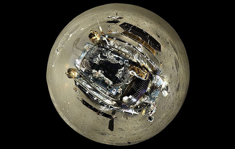 تصویر نجومی روز ناسا (۲۴ بهمن ۹۴): روبات چینی روی ماه
