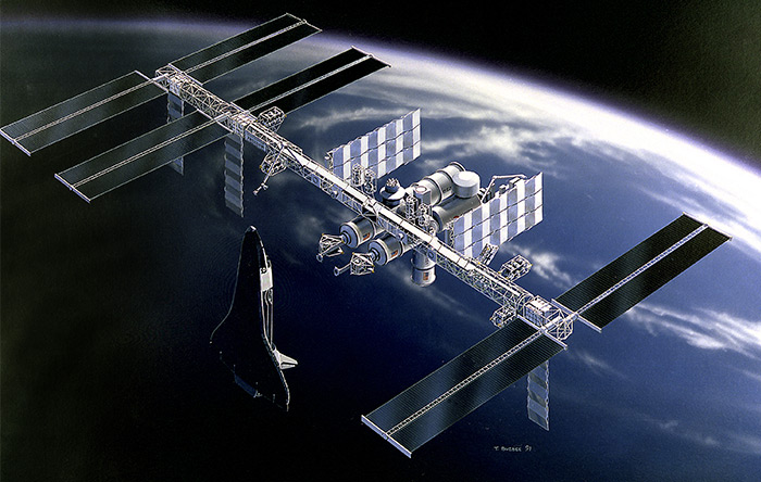 قبل از مطرح شدن بحث ایستگاه فضایی بین‌المللی، آمریکایی‌ها می‌خواستند یک ایستگاه فضایی بزرگ به نام فریدام بسازند.