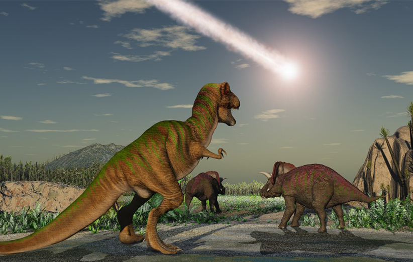 ۶۵ میلیون سال پیش برخورد سیارکی بزرگ دایناسورها را منقرض کرد.